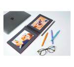 Album photo à spirales 50 pages noires - Format 16x23cm - LITTLE GRAPHIC - Visuels assortis