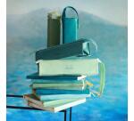 Rhodiarama trousse plumier simili cuir italien 23x5x5 cm - Sauge