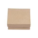 Boite carrée 10x10x3,5cm - Kraft