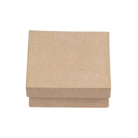 Boite carrée 10x10x3,5cm - Kraft