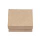 Boite carrée 10x10x3,5cm - Kraft