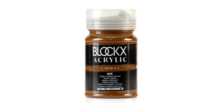 Peinture acrylique fine pot 500ml - Terre d'ombre brûlée