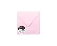 Paquet de 20 enveloppes Pollen 165x165mm 120g/m2 - Rose dragée