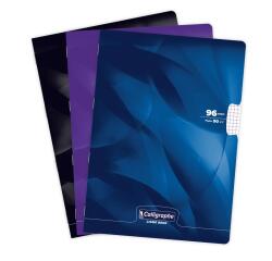 Clairefontaine Laminated Stapled Notebook Varnished UV, Squared, Ligne 8000, A4, 48 Sheets, 90g - Assortment