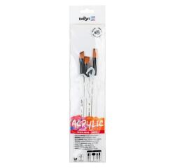 Darwi For You Set de 5 pinceaux moyens 2 - Blanc