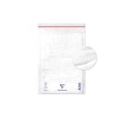 Boite de 100 Pochettes Blanches Matelassées de Film à Bulles 180x260 mm - Auto-adhésives - Blanc