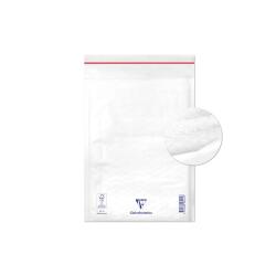 Boite de 100 Pochettes Blanches Matelassées de Film à Bulles 180x260 mm - Auto-adhésives - Blanc