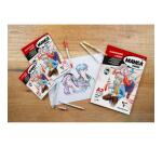 Manga Illustrations bloc collé 50F A4 100g