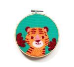 Punch Needle, Tigre - Vert