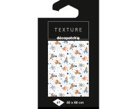 Papier Texture Décopatch n°864 -1 feuille 40x60cm - Blanc