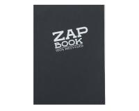 Zap Book carnet collé 160F A5 80g - Noir