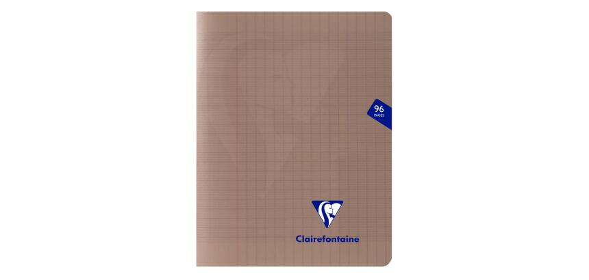 Cahier piqué Mimesys 17x22cm 96 pages grands carreaux couverture polypropylène