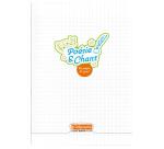 Cahier Poésie et Chant piqué 8000 POLYPRO A4 96 pages grands carreaux + uni 90 g - Incolore