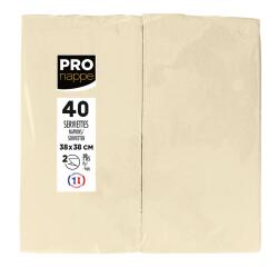Pack of 40 Micro-Embossed 1/8 Wadded Napkings, 38x38cm.
