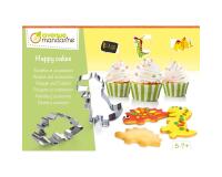 Boîte créative, Happy Cakes, Recettes et accessoires, Dinosaures - Vert
