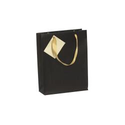 Premium Emeraude, sac moyen 17x6x22cm - Noir