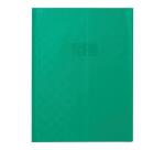 Protège-cahiers grain madras avec rabats marque-pages PVC 22/100ème 24x32 cm