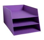 Briefablage mit 3 Ebenen aus Karton, 350x290x190mm, Serie Teksto