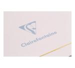 Triomphe GOLD cahier piqûre textile A4 96 pages uni papier blanc 90 g - Blanc