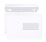 Boite de 500 enveloppes Blanches C5-162x229mm - Auto-Adhésives - 90g/m2 - Fenêtre PET 45x100 (position 62/20) - Blanc