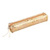 CÉLESTE CUIR Trousse SLIM 4x2,5x19,5 cm Lazer Or