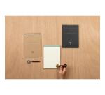 Bloc entoilé en-tête Flying Spirit Black A5 140 pages détachables ligné motifs assortis papier ivoire 90g - Noir