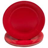 20 Assiettes en carton rondes, 23 cm