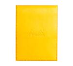 Rhodiarama porte-bloc avec porte-crayon + bloc N°12 ligné - Jonquille