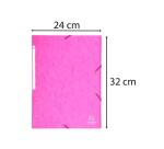 Chemise à élastiques Maxi capacity carte lustrée 425gm2 - A4 - Rose
