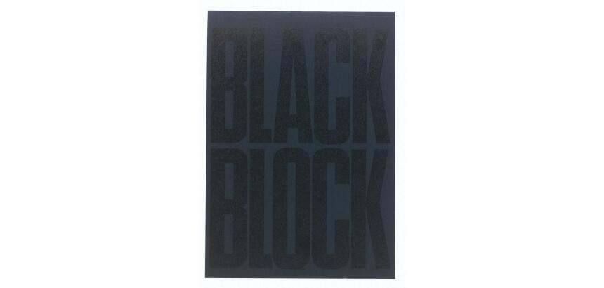 Bloc Black block 29,7x21cm - Papier jaune quadrillé 5x5 - 70 feuillets - Noir