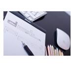 Bloc-notes agrafé 'dotPad', A5, pointillé, noir