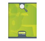 Cahier piqué 8000 CARTE 17x22 cm 60 pages grands carreaux 90 g - Assortis