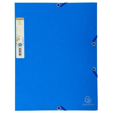 Carpetas con gomas 3 solapas A4 Forever® 380 g/m2 Exacompta - Azul claro