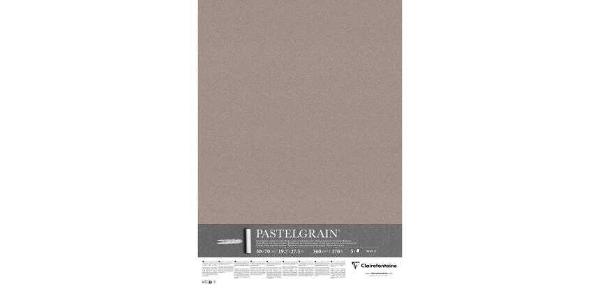 PastelGrain paquet 5F 50x70cm 360g - Gris foncé