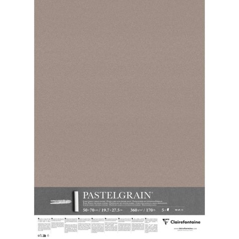 PastelGrain paquet 5F 50x70cm 360g - Gris foncé