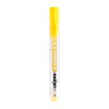 DARWI Marqueur Peinture sur Cuir Pointe Conique Fine 2mm - jaune soleil