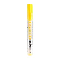 DARWI Marqueur Peinture sur Cuir Pointe Conique Fine 2mm - jaune soleil