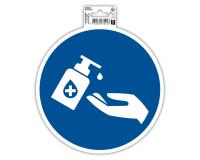 Non-slip adhesive PVC panel Hand gel required 20 cm - Blue