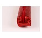 Cuirise Slim Leather Pencil Case 19.5x2.5x4cm - Red