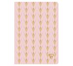 Carnet piqûre textile Neo Deco Collection Printemps-Été 14,8x21cm 96 pages ligné motifs assortis papier ivoire 90g - Assortis