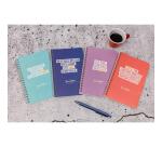 Jemedisais, Carnet reliure intégrale 11x17cm 100 pages, ligné, assortis. - Multicolore