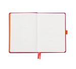 Rhodiarama Goalbook rembordé rigide A5 240 pages dot papier blanc 90g - Framboise