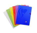 Cahier piqué Mimesys A4 96 pages quadrillé 4x4 + marge couverture polypropylène Couleur aléatoire - Assortis