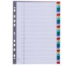 Intercalaires imprimés numériques PP couleurs 31 positions - A4 - Couleurs assorties