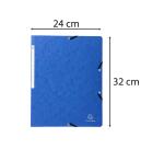 Elasticated folder without flap 355gsm hard glazed mottled premium pressboard - A4 size