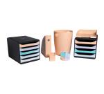 BIG-BOX Aquarel black/glossy pastel - Assorted colours