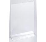 Porte-visuel droit vertical A5 - Cristal