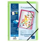 Trieur polypropylène 3 rabats Krea Cover 8 compartiments - Couleurs assorties