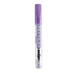 DARWI Marqueur pour Peinture Textile Pailletée Pointe Conique Fine 2mm - Lilas