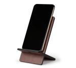 Rhodiarama support pour téléphone mobile simili cuir italien 13x8x8,5 cm - Chocolat